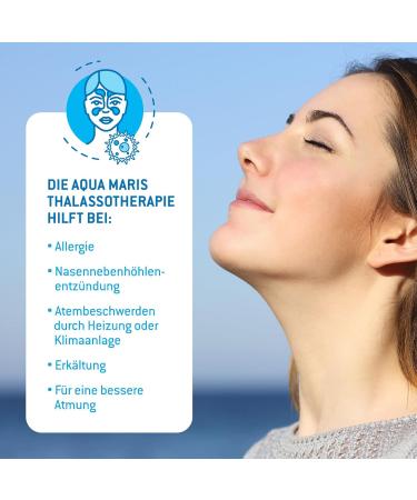 Aqua Maris Thalassotherapy Nasal Rinsing | Natural Sea Salt & Essential Oils | Neti Pot + 30 Salt Bags - Sinus Flushing Solution - Buy Online on GoSupps.com