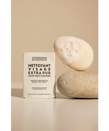 Compagnie de Provence Solid Face Cleanser for Sensitive Skin - 3 Oz Bar - Gentle & Nourishing | International Shipping Available - Buy Online on GoSupps.com