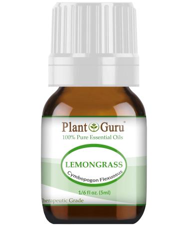 Lemongrass Essential Oil 5 ml 100% Pure Undiluted Therapeutic Grade for Aromatherapy Diffuser Natural Healthy Skin Body and Hair Growth