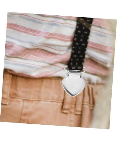 VINTORKY 30pcs Peach Heart Duckbill Clips - Children's Pacifier Holder & Suspender Clips - Durable Stainless Steel Fastening Tool - Buy Online on GoSupps.com