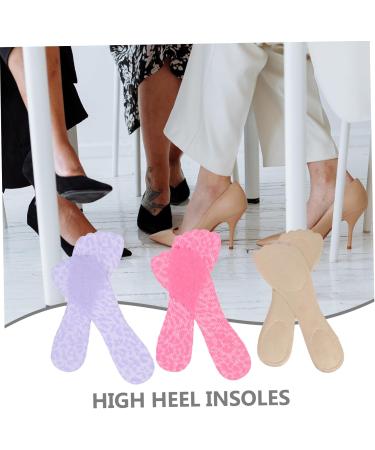 3 Pairs Flower Shaped High Heel Insoles - Height Enhancing Non-Slip Shoe Pads for Women - Buy Online on GoSupps.com