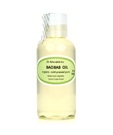 Dr Adorable - 4 oz - Baobab Oil - 100% Pure Natural Cold Pressed Organic