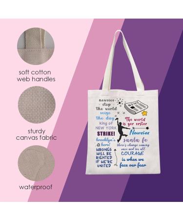 Shop Newsies Tote Bag | Musical Newsies Merchandise | Unique Music Quote Tote - Buy Online on GoSupps.com