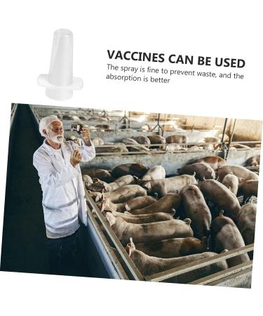 WOFASHPURET 10pcs Veterinary Nasal Dropper Kit - White Rose Vibration Suction Atomizer for Pigs - Moisturizing Spray & Vaccine Injection Equipment - Buy Online on GoSupps.com