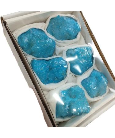 Natural Crystal Rough Home Decoration Blue Titanium Rainbow Aura Crystal Quartz Cluster Crystal Specimen Home Decoration s - Buy Online on GoSupps.com
