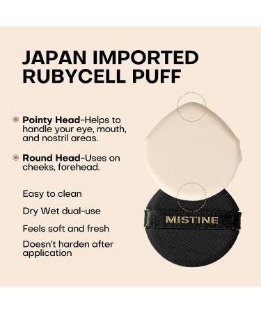 Mistine Cushion Foundation: Impeccable Full Coverage + Matte Finish | Long-Lasting Oil Control Compact for Oily Skin - Ivory - Buy Online on GoSupps.com