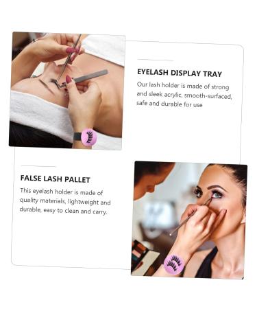 FOMIYES 2 Sets Eyelash Board & Curler - Pink 6x6cm Eyelash Holder for Fake Eyelashes - Perfect for Lash Artists - Buy Online on GoSupps.com