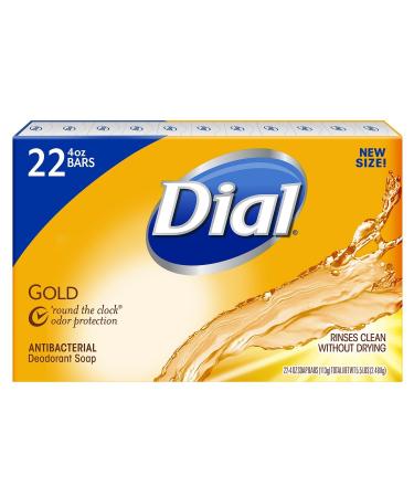 Dial Antibacterial Deodorant Bar Soap Gold - 4 Oz 22Count
