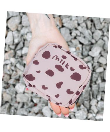 Healifty 6 pcs Travel Tampon Sanitary Pouch - Cute Pink Portable Period Pad Bags for Menstrual Care and Makeup - Cartoon Pattern Nursing and Lipstick Storage - 13X11.5X4.5CMx3pcs - Buy Online on GoSupps.com