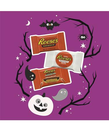 REESE'S Halloween Lovers Milk Chocolate & White Creme Assortment - 41.25 oz Bulk Variety Bag (75 Pieces) - Buy Online on GoSupps.com