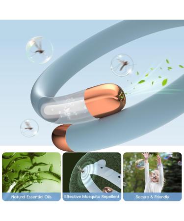 Mosquito Repellent Bracelets for Kids & Toddlers | Reusable DEET-Free & Waterproof Insect Bands | Outdoor Camping Essentials (Blue - Buy Online on GoSupps.com