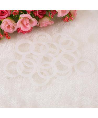20 Pack O-Rings Baby Pacifier Clips - Safe & Durable Silicone Pacifier Chain Holders (2.5 cm Transparent) - International Shipping - Buy Online on GoSupps.com