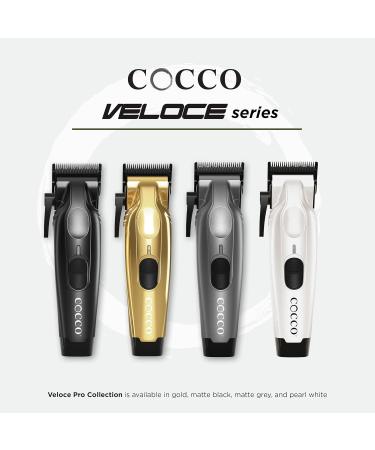 Cocco Veloce Pro Clipper - Cordless Professional Hair Clippers with Graphene Taper Blade High-Torque Motor All-Metal Design Matte Black International Shipping Available - Buy Online on GoSupps.com