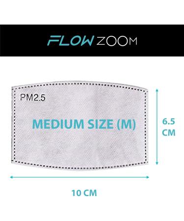 FLOWZOOM 15-Pack Washable Fabric Masks | Adjustable Elastic Mouth & Nose Protection | Size M for Comfortable Fit - Buy Online on GoSupps.com