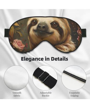 SSIMOO Cute Sloth Soft Sleep Eye Mask - Breathable Eye Patch for Women | Perfect Travel Accessory & Relaxation Gift - Buy Online on GoSupps.com