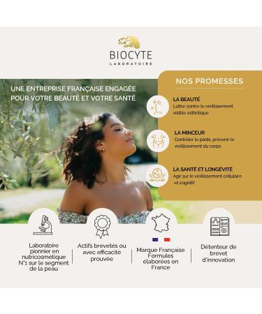 BIOCYTE Calcium Liposomal - Dietary Supplement Bone Calcemia Protection of Micro-Encapsulated Active Ingredients - Calcium Vitamin D3 Vitamin K2 -MK7-60 Capsules - 20 Day Program - Buy Online on GoSupps.com