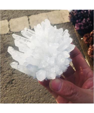 Natural Crystal Cluster White Specimen Ore Quartz Reiki Stone Ra Crystal Home Decor Full of Texture (Size : 300-400g) - Buy Online on GoSupps.com