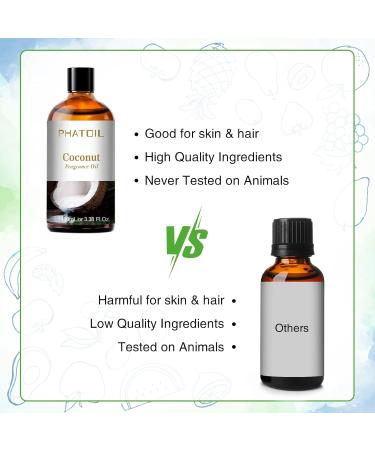 Purify Your Space with PHATOIL Coconut Fragrance Oil - 100ml for Aromatherapy, Candle & Soap Making - Buy Online on GoSupps.com