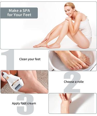 Rechargeable Electric Foot Callus Remover - Professional Pedicure Kit for Smooth and Soft Feet - Ideal Gift for Foot Care - Buy Online on GoSupps.com