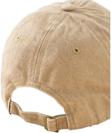 Khaki Kids Baseball Cap - Vintage Wide Brim Adjustable Hat for Boys and Girls 1-5T - Buy Online on GoSupps.com