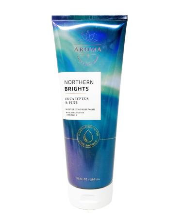 Bath and Body Works Aroma Northern Brights Eucalyptus & Pine Gift Set - Moisturizing Body Wash Body Cream & Natural Oats Bar Soap - Full Size - Ideal for International Shipping - Buy Online on GoSupps.com