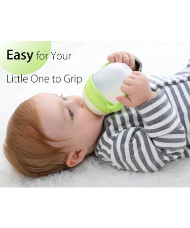 Comotomo Baby Bottle Handles - Pack of 2 Green, Compatible with 5oz & 8oz Bottles - Buy Online on GoSupps.com