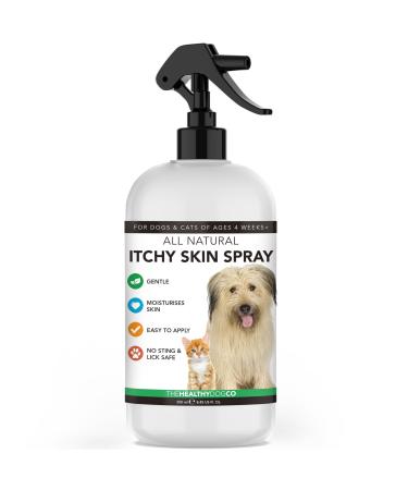 The Healthy Dog Co - Natural Itchy Dog Skin Relief - Dog Itchy Skin Relief - Dog Wound Spray - Calming Itchy Dog Spray - Soothes Itchy Skin Dry Skin Scratching Biting - Cat Itch Relief - 250ml