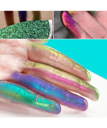 Chameleon Eyeshadow - Intense Pigment Chameleon Eyeshadow Liquid Eyeshadow - Long-Lasting Liquid Highlighter Shimmer Eye Makeup for Multichrome Eye Looks Coatuiyo - Buy Online on GoSupps.com