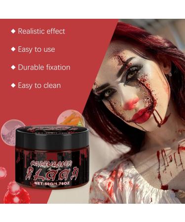  G n rique Washable Artificial Blood Blood Effect Makeup 50ml Body Paint for Costume Beauty Fancy Dress Face and Body Makeup Halloween Party Adults Zombie and Vampire - Buy Online on GoSupps.com