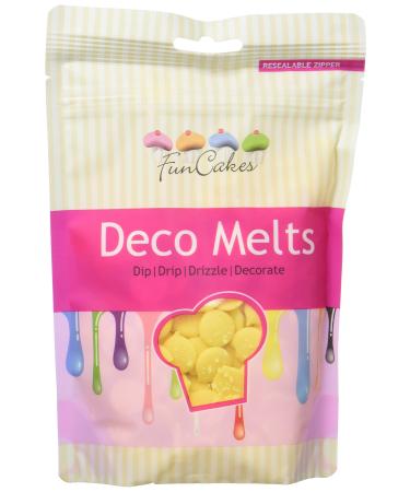 FunCakes Deko Melts yellow pack of 2 (2 x 250 g) Yellow (pack of 2)