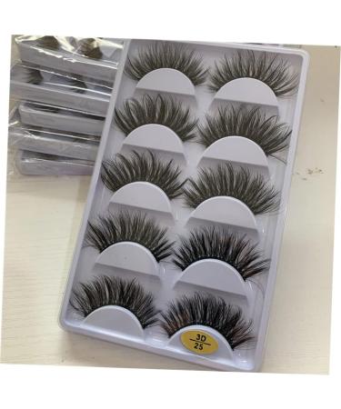 minkissy 5 Pairs eyelashes natural European and American lashes dense fake eyelash cross eyelash natural eyelashes three-dimensional Fake eyelashes natural false lashes 3d - Buy Online on GoSupps.com