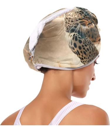 Leopard Desert Hair Towel 2 Pack | Super Absorbent Quick Dry Hair Turbans for Women & Girls - Buy Online on GoSupps.com