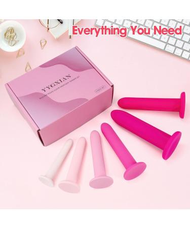 Silicone Pelvic Floor Muscle Dilator Exerciser Trainer Set - 6 Piece Large System for Strengthening & Rehabilitation - Buy Online on GoSupps.com