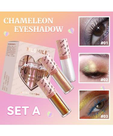  Beliky Girl Chameleon Glitter Liquid Eyeshadow Metallic and Shimmering Multi-Color Liquid Eyeshadow Long Lasting Quick Dry Holographic and Shiny - Buy Online on GoSupps.com