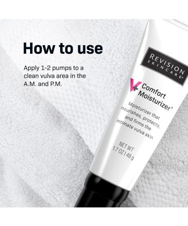 Buy Revision Skincare V+ Comfort Moisturizer - Intimate Area Moisturizer Hormone & Fragrance Free Vulva Cream for Dryness - 1.7 oz International Shipping Available - Buy Online on GoSupps.com