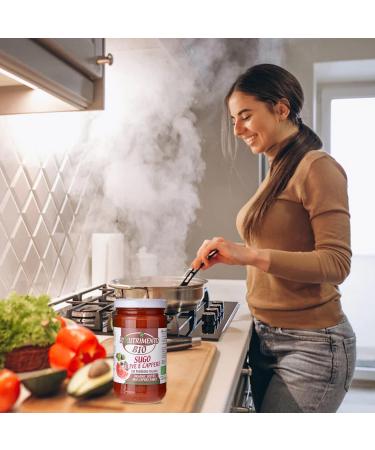 Probios Tomato Sauce with Olives and Capers Vegan 280g - Buy Online on GoSupps.com