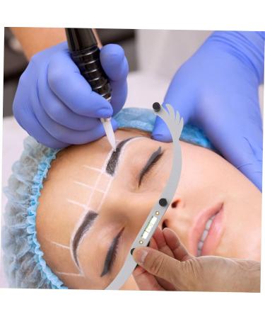 Beavorty 3pcs white outfit eye brow shaping kit eyebrow ruler mapping eyebrow line aluminum alloy - Buy Online on GoSupps.com