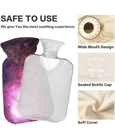 NAANLE LILA GALACHY FEE 1L Herm Bottle - Transparent Hot Water Bottle & Hand/Foot Warmer for Pain Relief & Cold Therapy - Buy Online on GoSupps.com