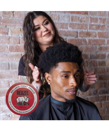 Reuzel Pommade rouge tenue moyenne et haute brillance pour hommes pommade hydrosoluble pour un look flexible et brillant 1 3oz/35g - Buy Online on GoSupps.com