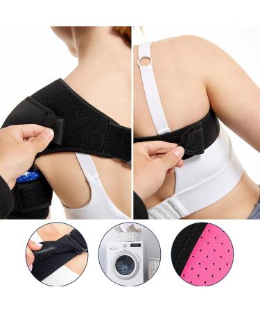 JCTRRJ Shoulder Bandage for Women | Orthosis & Support | Pain Relief & Injury Prevention | Pink Shoulder Warmer - Buy Online on GoSupps.com