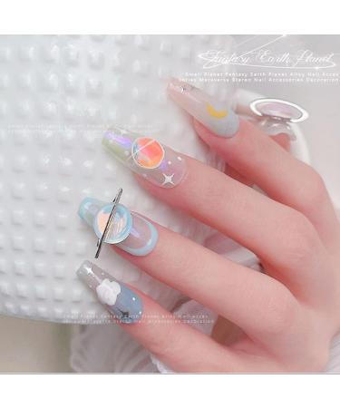FEIlei Planet Nail Art Rhinestones 3D Nail Charms with Saturns Shape Nails Jewelry - Buy Online on GoSupps.com