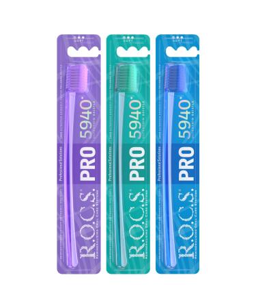 R.O.C.S. Toothbrush Prosoft 5940 - Intelligent Dental System Dentist-Developed Premium Soft Bristles - International Shipping Available - Buy Online on GoSupps.com