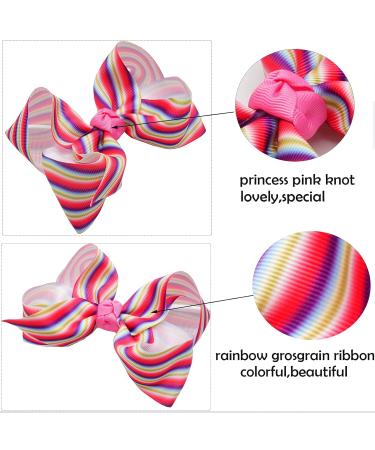 Midodo 10-Piece Girls Hair Clip Set Large 6 Inch Loop Hair Accessories for Children Perfect for All Hairstyles - Buy Online on GoSupps.com