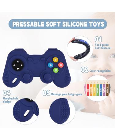 MOLkoi 2 Pack Remote & Game Controller Silicone Teether Toys for Babies - Chew Toy Gift for Infants Girls Boys 0-12 Months - Buy Online on GoSupps.com