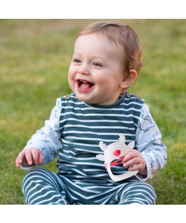 Neamou Red Silicone Brain Shape Teether for Infants - Soothing Gum Relief & Hand Pacifier (4-8 Months) - Buy Online on GoSupps.com