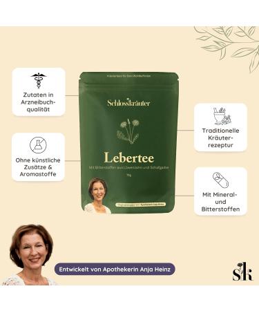  Schlosskr uter Liver Tea with Dandelion and Yarrow | Liver and Bile Tea | 100% Natural Ingredients No Additives | Loose Herbal Tea with Dandelion Root | Dandelion Tea for Liver | - Buy Online on GoSupps.com