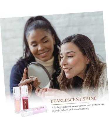 Housoutil 3pcs Lip Gloss Set - Moisturizing Glitter Makeup & Jelly Lipstick for Women | Travel Lip Tint & Lip Caring Beauty Products - Buy Online on GoSupps.com