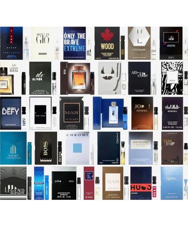 Men's Cologne Top Designer Sampler Vial Set x 12 Best Rated Cologne Sample Most Popular - Buy Online on GoSupps.com