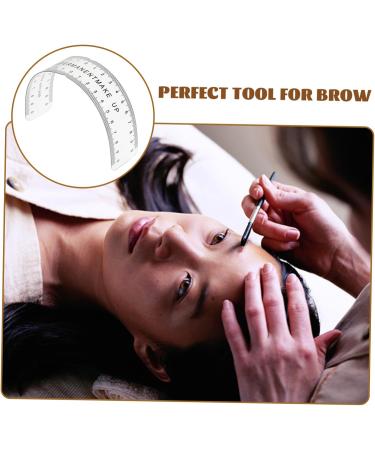 Beavorty 1pc Portable Eyebrow Ruler Eyebrow Stamp Protractor Femme Eye Brow Stencil Kit Flexible Embroidery - Buy Online on GoSupps.com