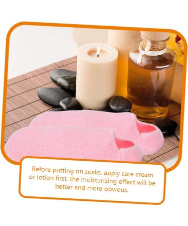 KOMBIUDA 3 Pairs foot gel socks feet softening socks gel socks for cracked feet foot softening socks spa gel socks heel spa socks heel repair socks hydrating Miss vegetable gel cosmetic - Buy Online on GoSupps.com